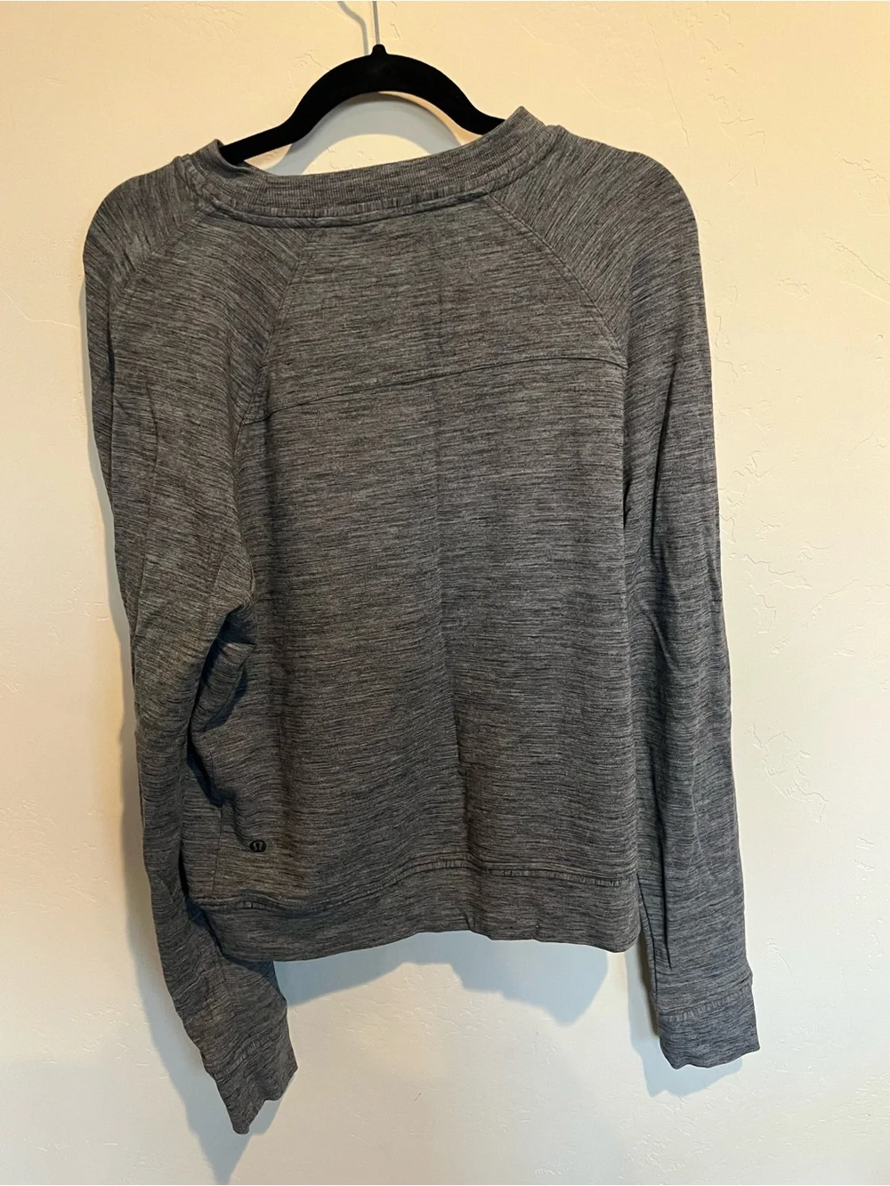 lululemon Soft Stretch Crewneck Pullover Heathered Gray Size 12